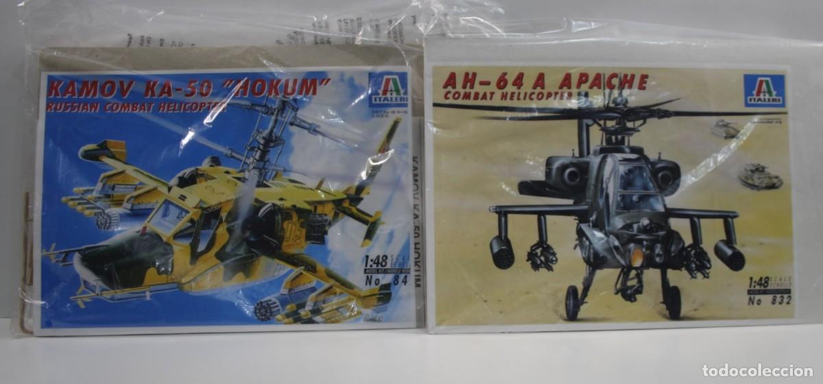 Maquetas: LOTE 2 HELIC&Oacute;PTEROS DE COMBATE ITALERI 1/48