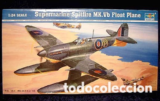 Maquetas: Supermarine SPITFIRE Mk.Vb Float Plane 1:24 TRUMPETER 02404 maqueta avi&oacute;n hidroavi&oacute;n