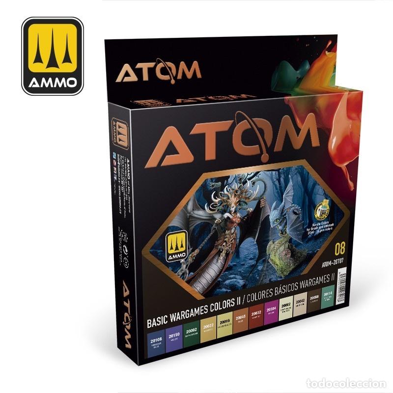 Maquetas: ATOM SET COLORES B&Aacute;SICOS WARGAMES II 20707