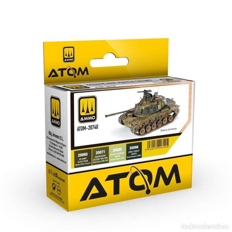 Maquetas: ATOM Set colores para Veh&iacute;culos de la Guerra de Vietnam 20740