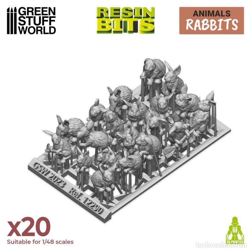 Maquetas: GREEN STUFF - CONEJOS 3D 12290 - Foto 3