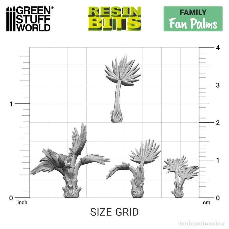 Maquetas: GREEN STUFF - SET IMPRESO EN 3D - PALMERAS 12670 - Foto 2