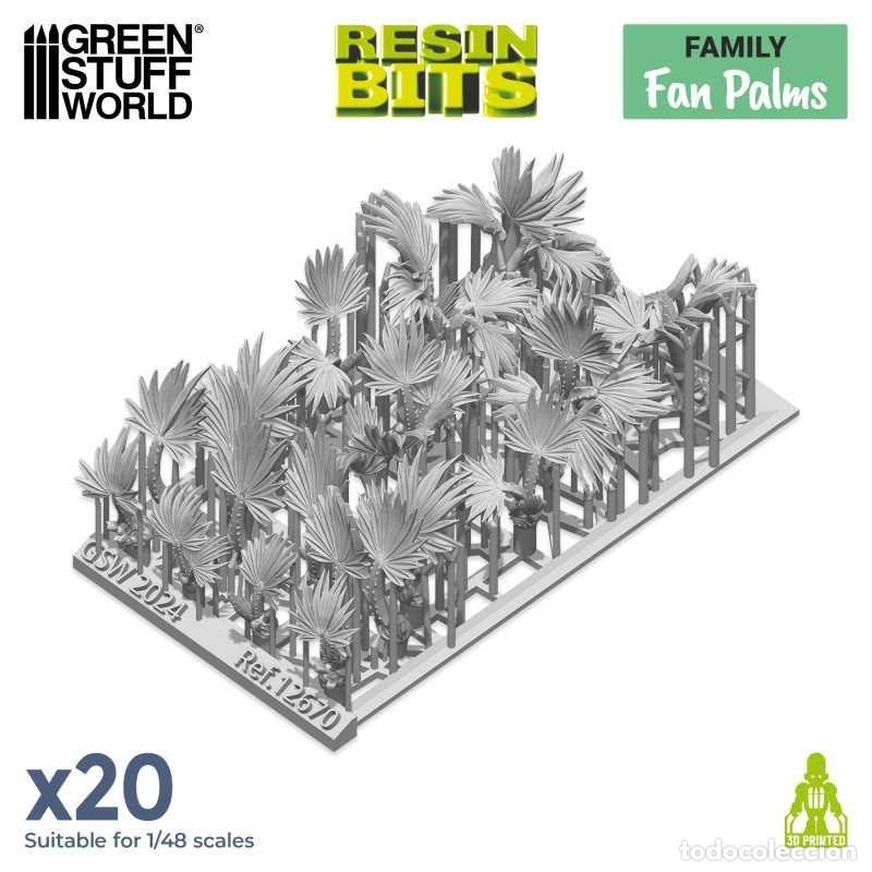 Maquetas: GREEN STUFF - SET IMPRESO EN 3D - PALMERAS 12670 - Foto 3