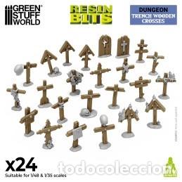 Maquetas: GREEN STUFF - CRUCES DE MADERA PARA TRINCHERAS 1/48 - 1/35 12722