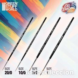 Maquetas: GREEN STUFF - PINCEL SINTETICO CELSHADING PACK DE 4 14169