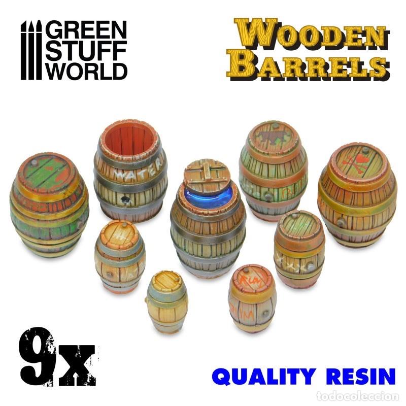 Maquetas: GREEN STUFF - SET RESINA BARRILES DE MADERA 2534 - Foto 1
