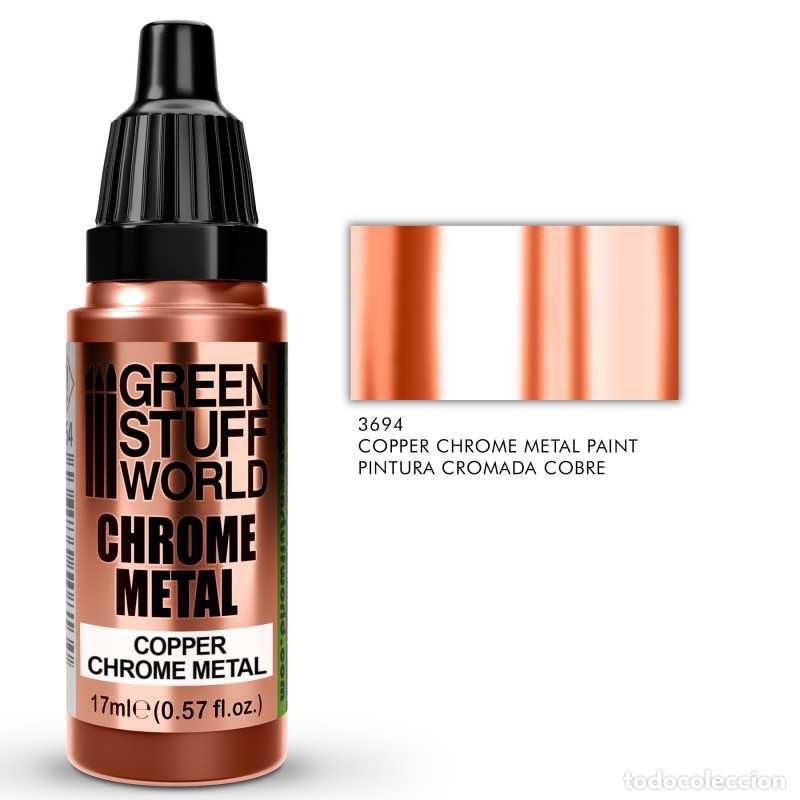 Maquetas: GREEN STUFF - PINTURA CROMADA - COBRE 17ml 3694