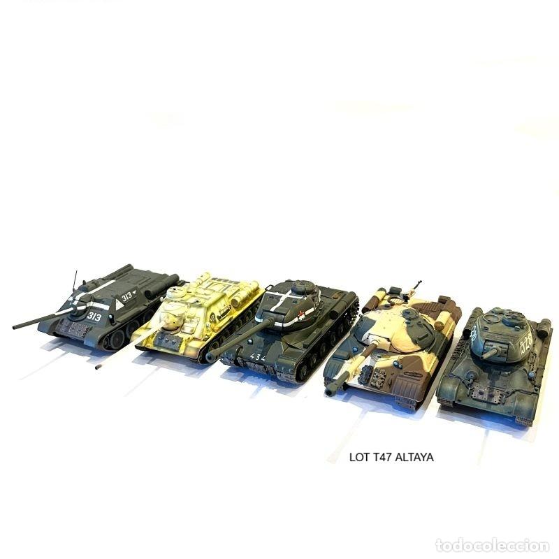 Maquetas: LOT T47 SET 5 TANQUES 2&ordf; GM. URSS RUSIA 1:72 CARROS DE COMBATE, ALTAYA. T-34/85, SU-100, IS-2, IS-3
