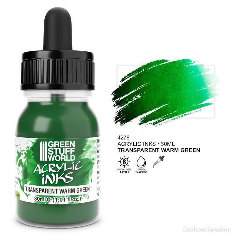 Maquetas: GREEN STUFF - TINTA ACR&Iacute;LICA TRANSPARENTE - VERDE C&Aacute;LIDO 4278