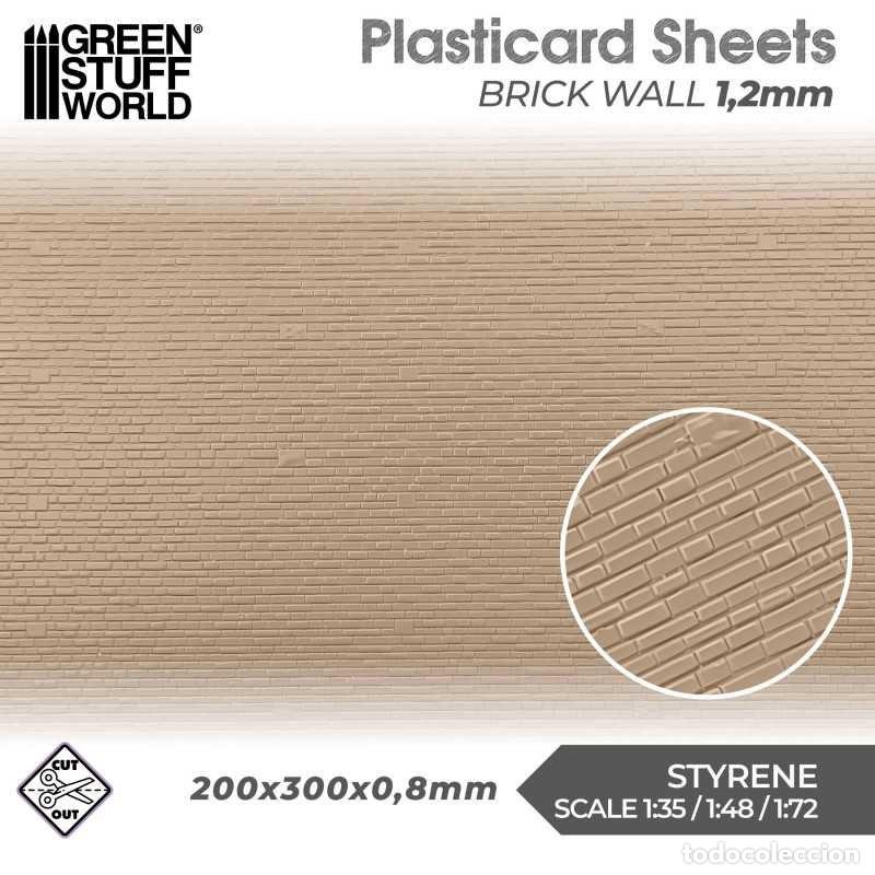 Maquetas: GREEN STUFF - PLANCHA PLASTICARD - PARED DE LADRILLO 1,2MM 5057