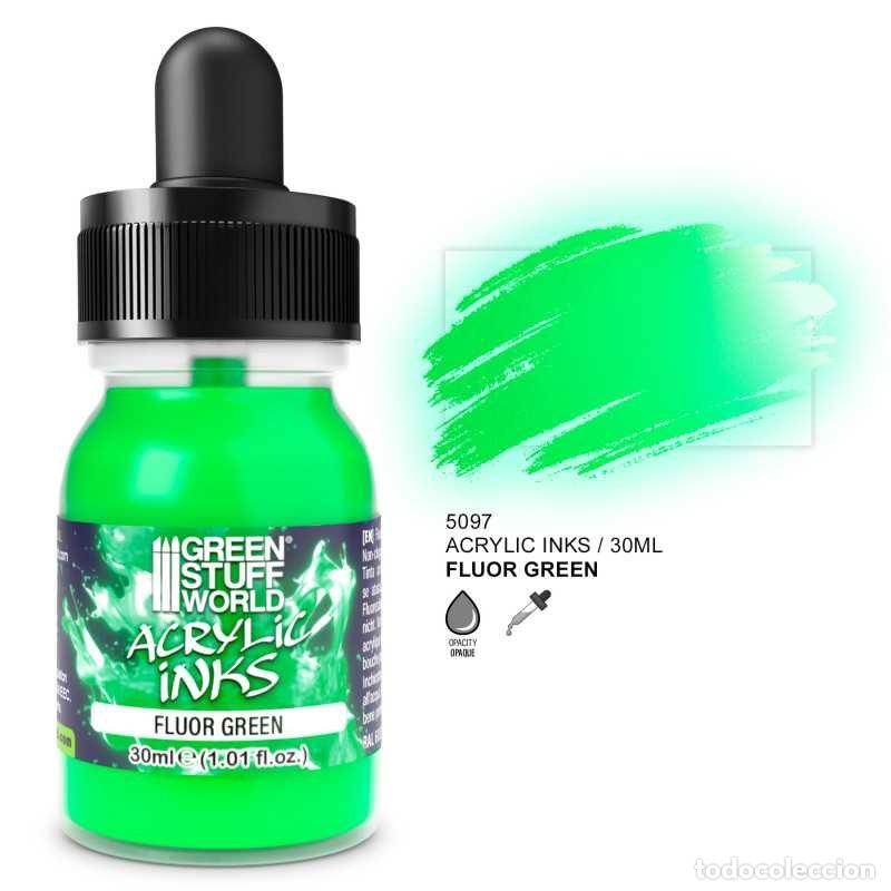 Maquetas: GREEN STUFF - TINTA ACR&Iacute;LICA FL&Uacute;OR - VERDE 5097 - Foto 1