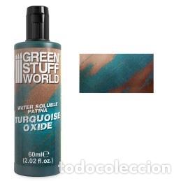 Maquetas: GREEN STUFF - Patinas solubles agua TURQUOISE OXIDE 60ml 5703