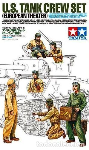 Maquetas: TAMIYA - US TANK CREW SET - EUROPEAN THEATER 1/35 35347