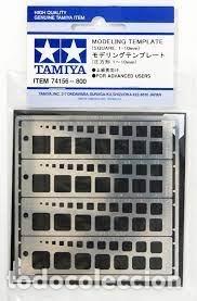 Maquetas: TAMIYA - PLANTILLA FOTOGRABADO CUADRADA, 1-10 MM 74156