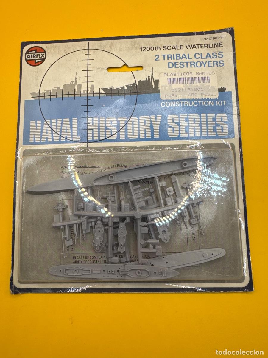 Maquetas: ANTIGUA MAQUETA AIRFIX 2 DESTRUCTORES TRIBAL CLASS 1:1200 &ndash; REF. 01801-8 &ndash; NAVAL HISTORY SERIES