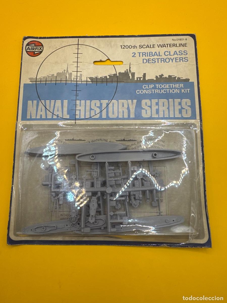 Maquetas: ANTIGUA MAQUETA AIRFIX 2 DESTRUCTORES TRIBAL CLASS 1:1200 &ndash; REF. 01801-8 &ndash; NAVAL HISTORY SERIES