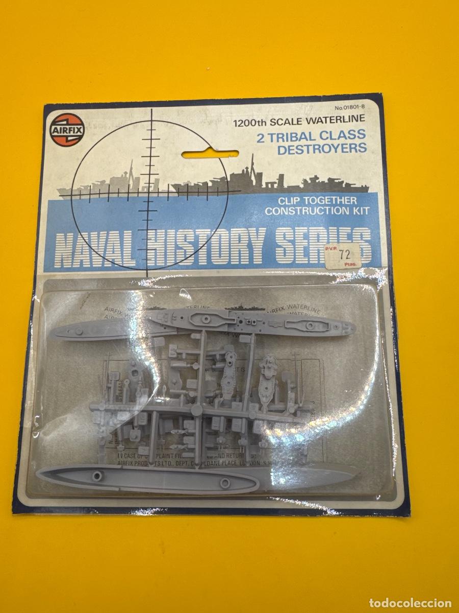 Maquetas: ANTIGUA MAQUETA AIRFIX 2 DESTRUCTORES TRIBAL CLASS 1:1200 &ndash; REF. 01801-8 &ndash; NAVAL HISTORY SERIES