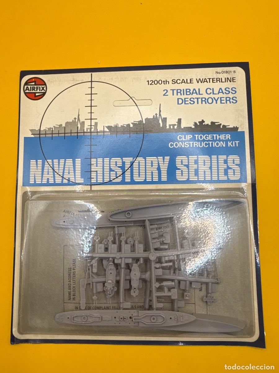Maquetas: ANTIGUA MAQUETA AIRFIX 2 DESTRUCTORES TRIBAL CLASS 1:1200 &ndash; REF. 01801-8 &ndash; NAVAL HISTORY SERIES