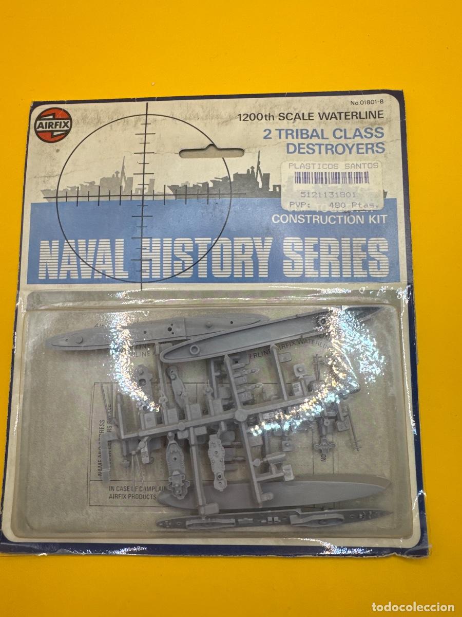 Maquetas: ANTIGUA MAQUETA AIRFIX 2 DESTRUCTORES TRIBAL CLASS 1:1200 &ndash; REF. 01801-8 &ndash; NAVAL HISTORY SERIES