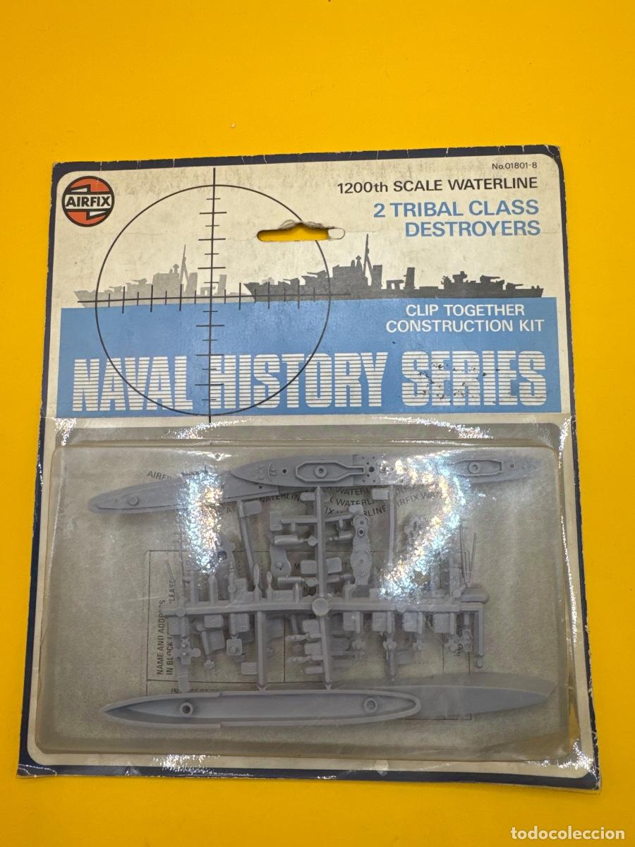 Maquetas: ANTIGUA MAQUETA AIRFIX 2 DESTRUCTORES TRIBAL CLASS 1:1200 &ndash; REF. 01801-8 &ndash; NAVAL HISTORY SERIES