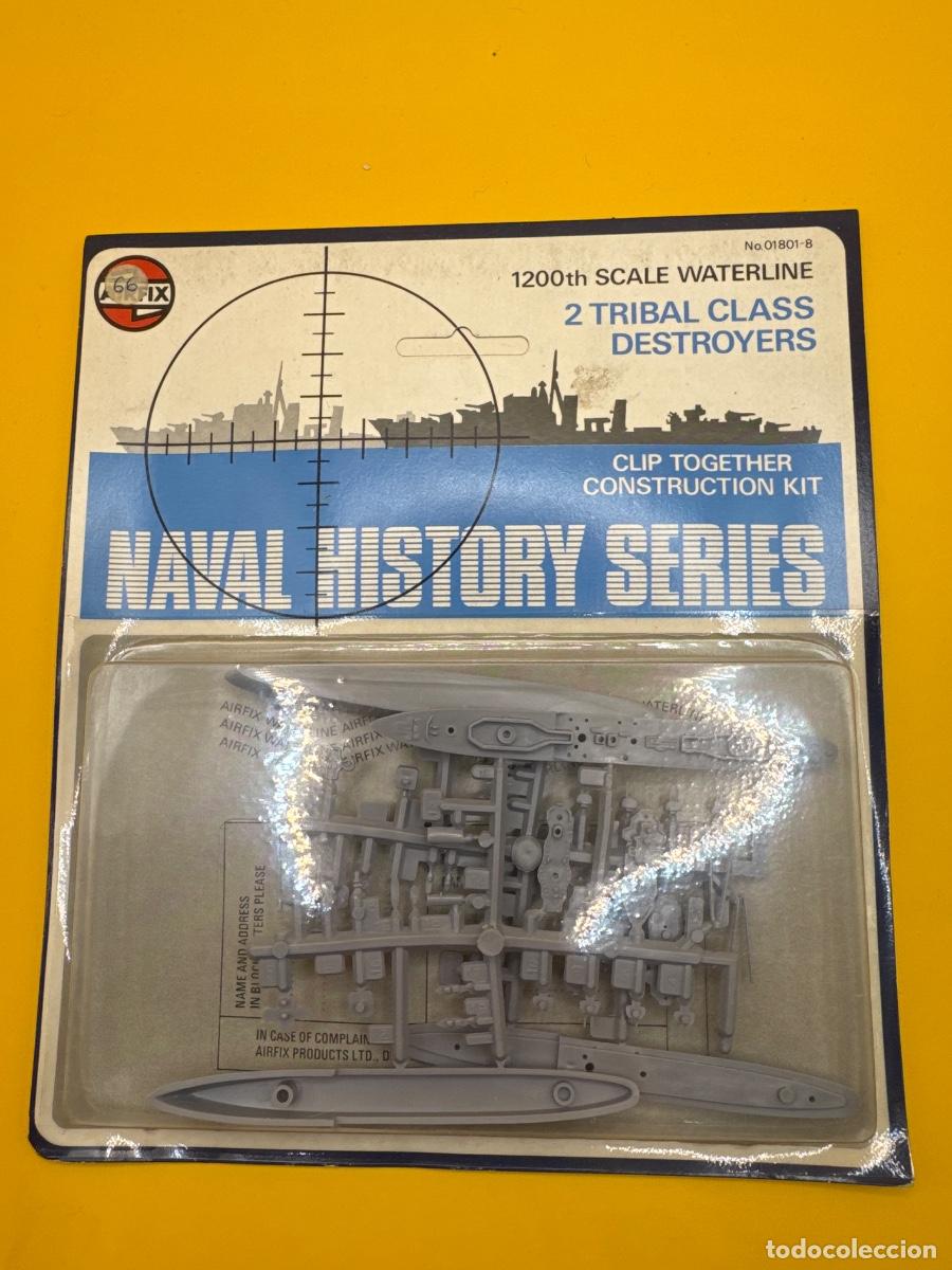 Maquetas: ANTIGUA MAQUETA AIRFIX 2 DESTRUCTORES TRIBAL CLASS 1:1200 &ndash; REF. 01801-8 &ndash; NAVAL HISTORY SERIES