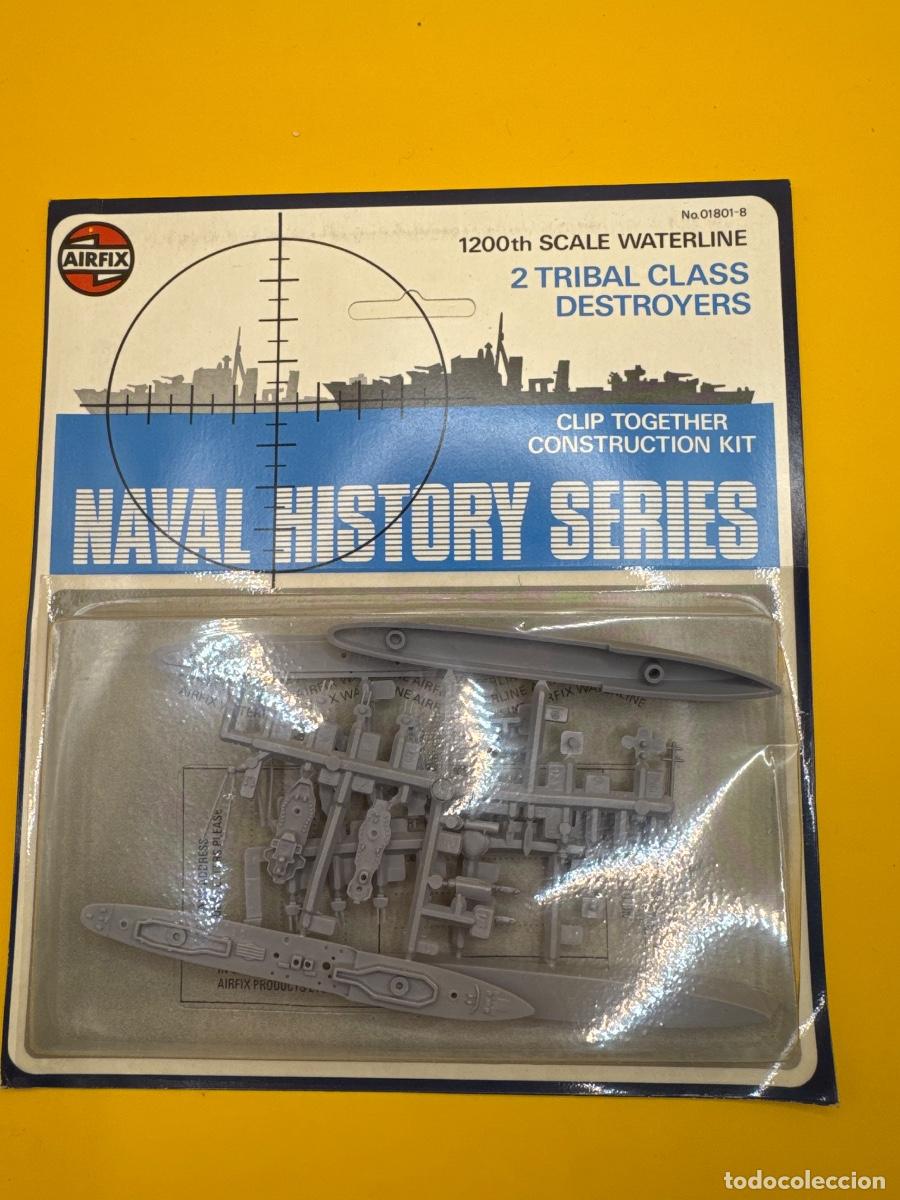 Maquetas: ANTIGUA MAQUETA AIRFIX 2 DESTRUCTORES TRIBAL CLASS 1:1200 &ndash; REF. 01801-8 &ndash; NAVAL HISTORY SERIES