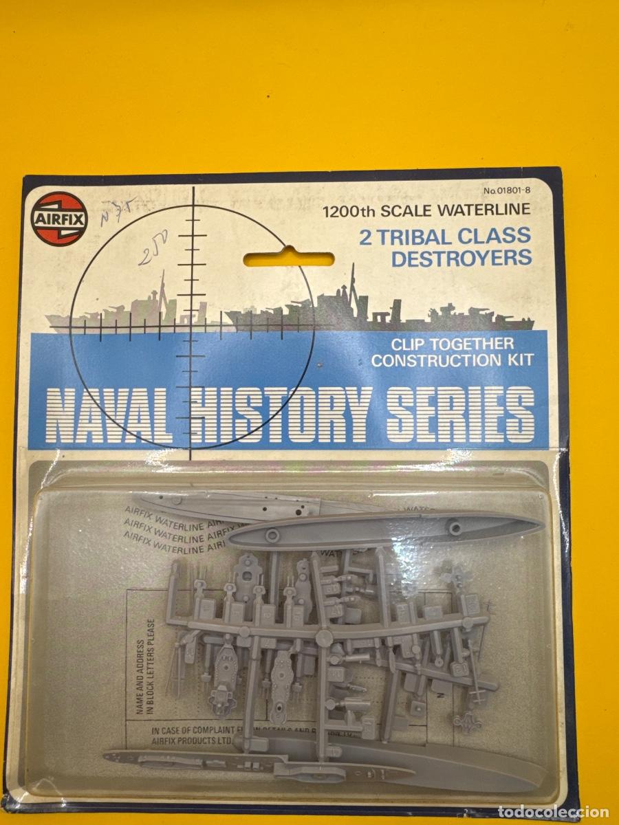 Maquetas: ANTIGUA MAQUETA AIRFIX 2 DESTRUCTORES TRIBAL CLASS 1:1200 &ndash; REF. 01801-8 &ndash; NAVAL HISTORY SERIES