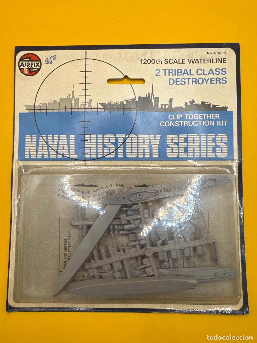 Maquetas: ANTIGUA MAQUETA AIRFIX 2 DESTRUCTORES TRIBAL CLASS 1:1200 &ndash; REF. 01801-8 &ndash; NAVAL HISTORY SERIES
