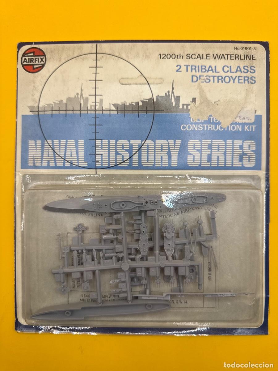Maquetas: ANTIGUA MAQUETA AIRFIX 2 DESTRUCTORES TRIBAL CLASS 1:1200 &ndash; REF. 01801-8 &ndash; NAVAL HISTORY SERIES