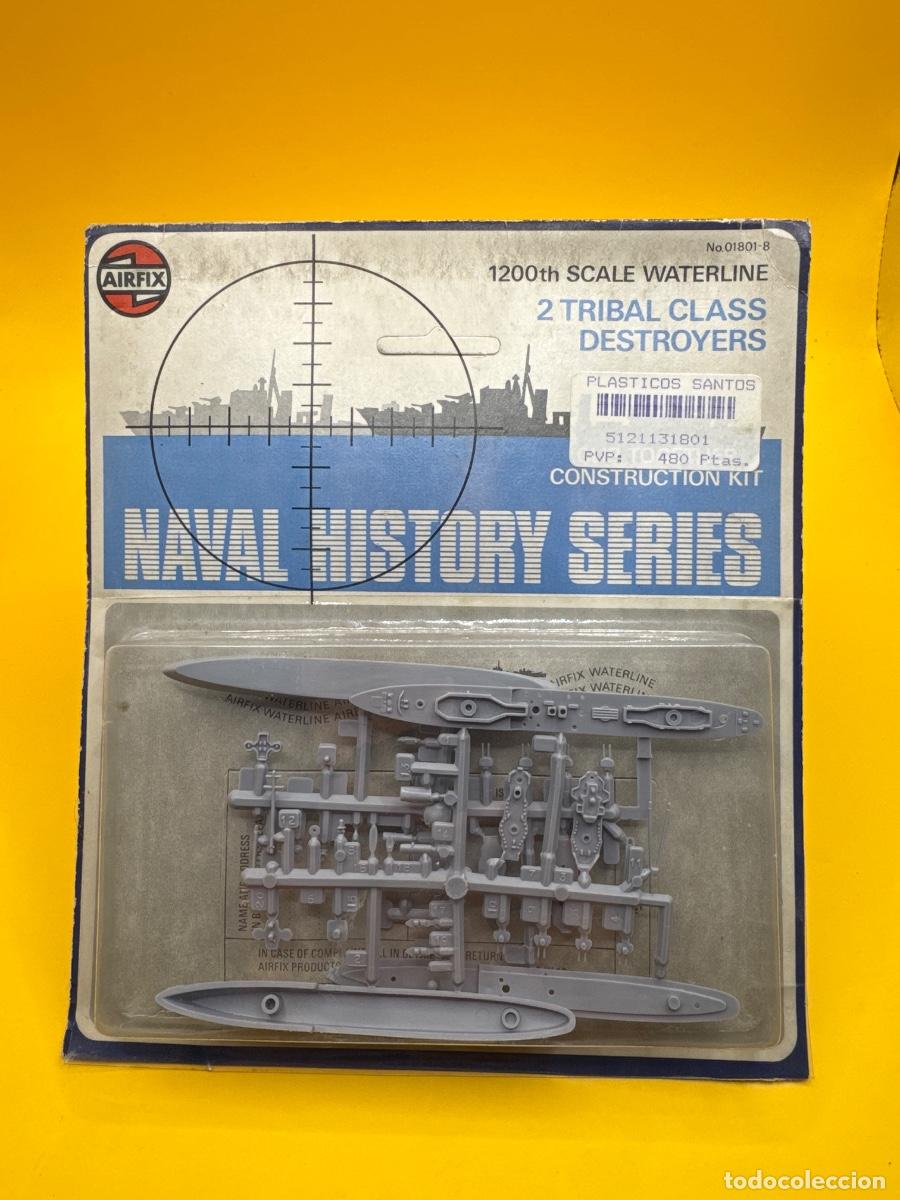 Maquetas: ANTIGUA MAQUETA AIRFIX 2 DESTRUCTORES TRIBAL CLASS 1:1200 &ndash; REF. 01801-8 &ndash; NAVAL HISTORY SERIES