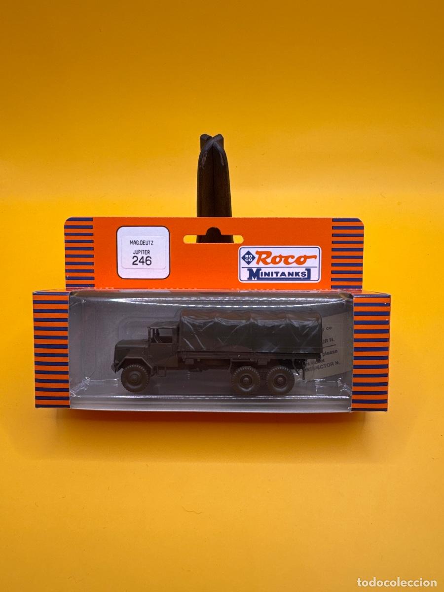 Maquetas: ROCO MINITANKS 246 &ndash; MAGIRUS DEUTZ JUPITER 6X6 &ndash; CAMI&Oacute;N MILITAR ALEM&Aacute;N 1:87 H0 &ndash; CAJA ORIGINAL