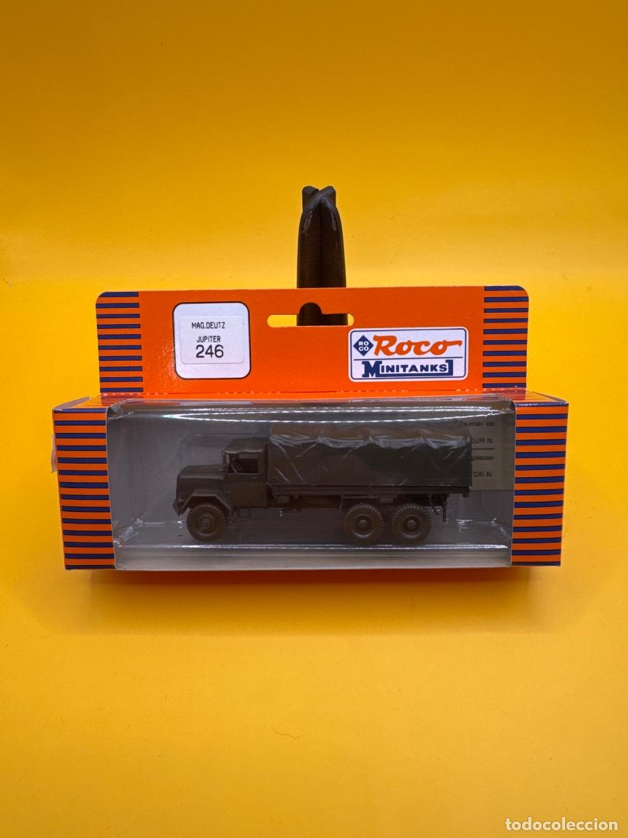Maquetas: ROCO MINITANKS 246 &ndash; MAGIRUS DEUTZ JUPITER 6X6 &ndash; CAMI&Oacute;N MILITAR ALEM&Aacute;N 1:87 H0 &ndash; CAJA ORIGINAL