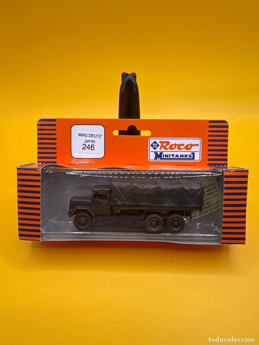 Maquetas: ROCO MINITANKS 246 &ndash; MAGIRUS DEUTZ JUPITER 6X6 &ndash; CAMI&Oacute;N MILITAR ALEM&Aacute;N 1:87 H0 &ndash; CAJA ORIGINAL
