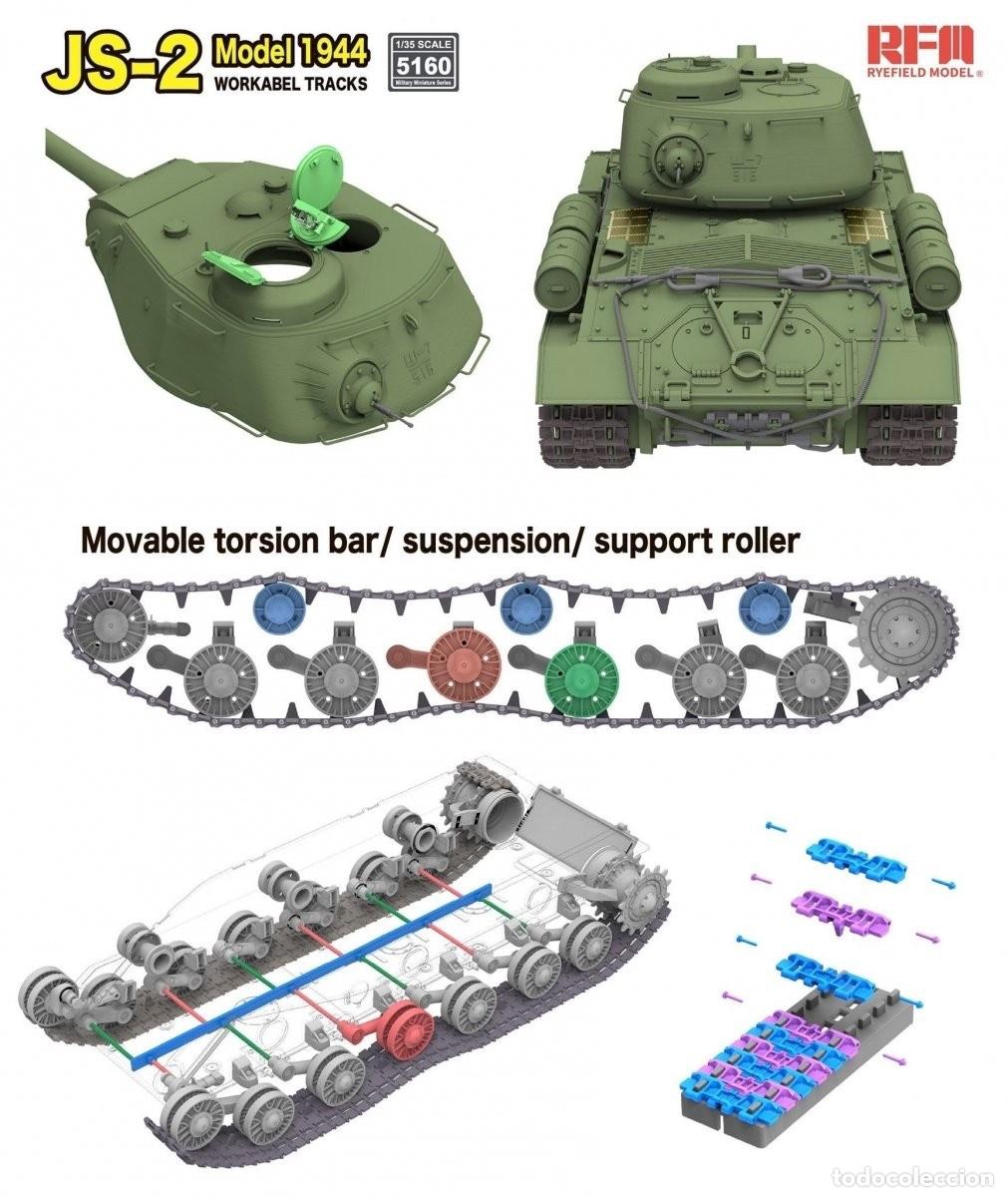 Maquetas: RFM - JS-2 Model 1944 with Workable Tracks 1/35 5160 - Foto 4