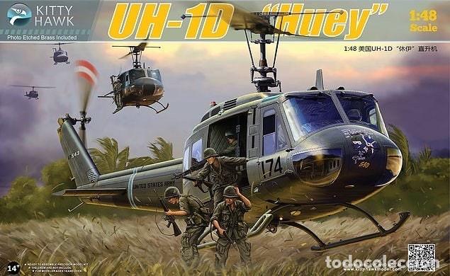 Maquetas: KITTY HAWK - UH-1D Huey 1/48 80154