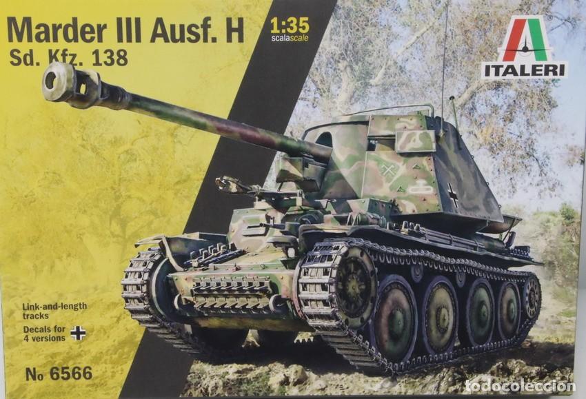 Maquetas: Maqueta caza carros Marder III Ausf. H, ref. 6566, 1/35, Italeri