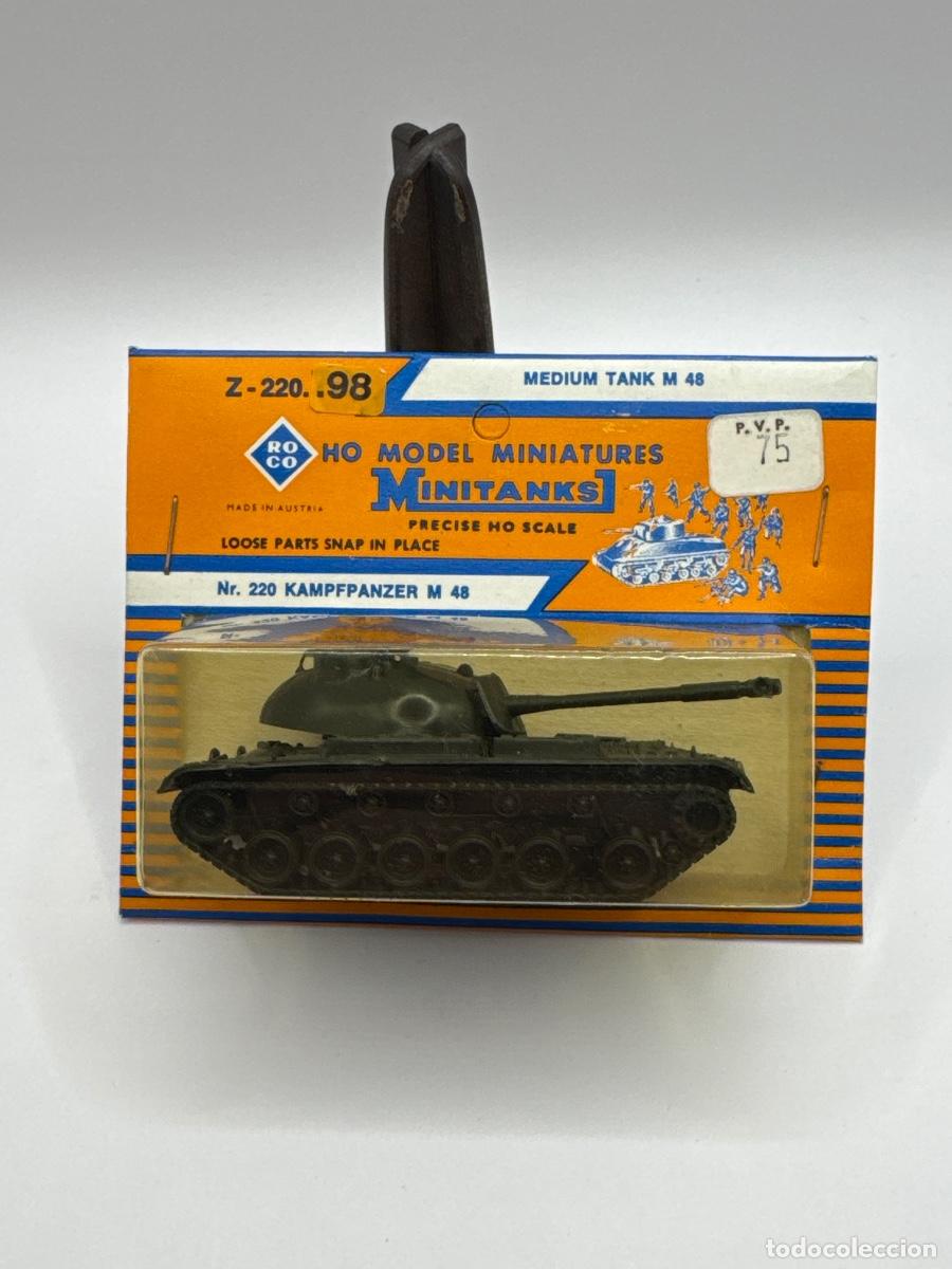 Maquetas: TANQUE M48 PATTON ROCO MINITANKS N&ordm; 220 &ndash; ESCALA HO 1:87 &ndash; MADE IN AUSTRIA &ndash; CAJA ORIGINAL