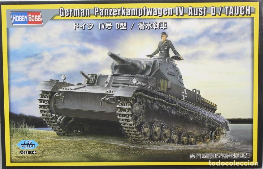 Maquetas: Maqueta carro Panzer IV, Panzerkampfwagen IV Ausf D, tauchpanzer, ref. 80132, 1/35, Hobby Boss