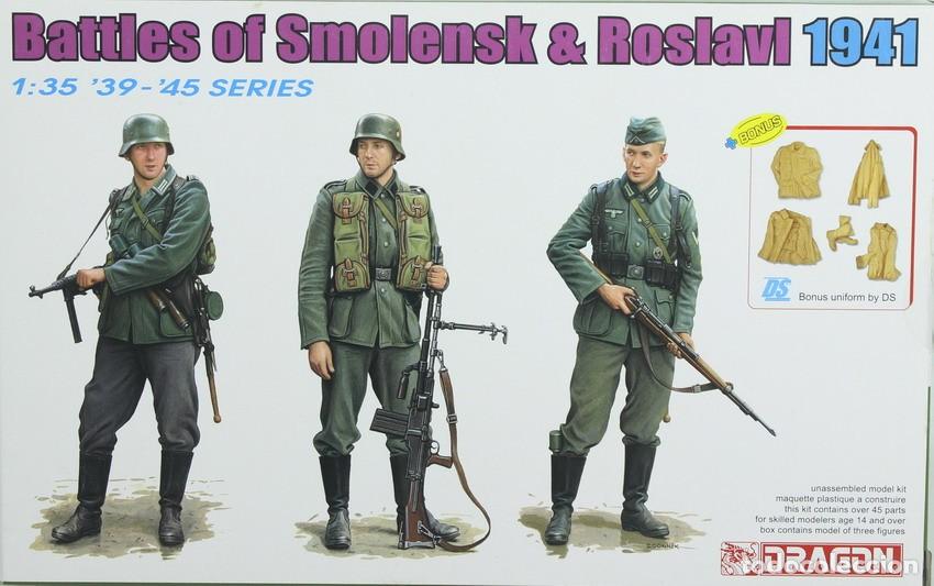 Maquetas: Maqueta figuras alemanas, infanter&iacute;a Smolensk & Roslavl 1941, ref. 6791, 1/35, Drag&oacute;n