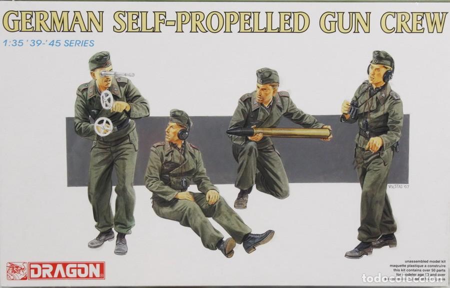 Maquetas: Maqueta figuras German self-propelled gun crew, ref. 6367, 1/35, Drag&oacute;n