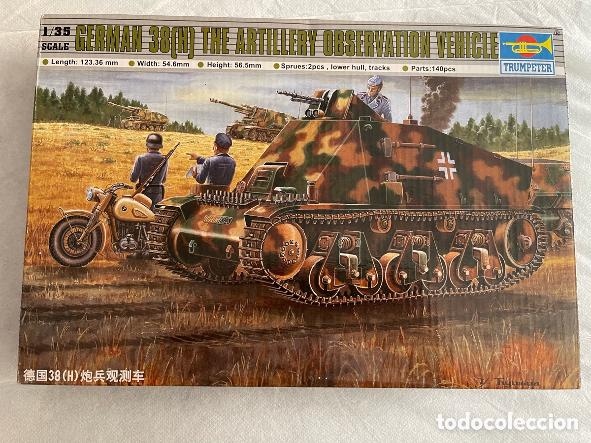 Maquetas: German 38(H) Artillery Observation Vehicle Becker Conversion 1:35 TRUMPETER maqueta carro tanque