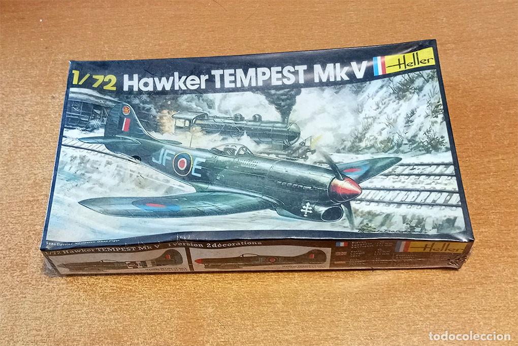 Maquetas: Avi&oacute;n de ataque Hawker Tempest Mk V de Heller a escala 1/72 (Vintage, Serie Caja Negra), Precintado!