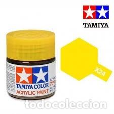 Maquetas: TAMIYA X24 AMARILLO TRANSPARENTE
