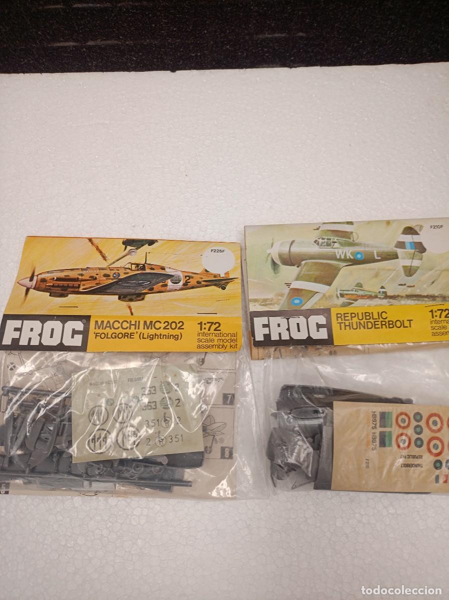Maquetas: Lote 2 Maquetas Aviones FROG 1/72 Vintage