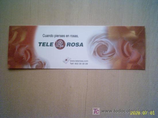 Coleccionismo marcap&aacute;ginas: MARCAP&Aacute;GINAS. TELE - ROSA - Foto 1