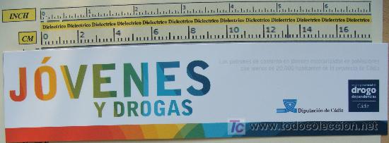 Coleccionismo marcap&aacute;ginas: MARCAP&Aacute;GINAS: J&Oacute;VENES Y DROGAS. DIPUTACI&Oacute;N DE C&Aacute;DIZ. - Foto 1