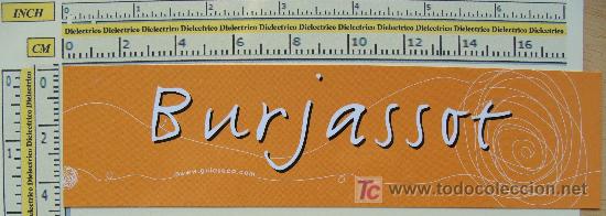 Coleccionismo marcap&aacute;ginas: MARCAP&Aacute;GINAS: BURJASSOT. - Foto 1
