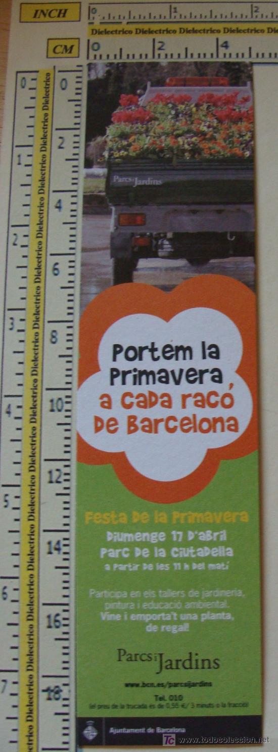 Coleccionismo marcap&aacute;ginas: MARCAP&Aacute;GINAS DE LOS PARQUES Y JARDINES DE BARCELONA. FLORES. - Foto 1
