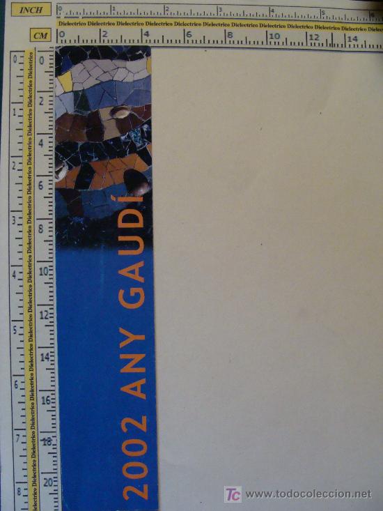 Coleccionismo Marcap&aacute;ginas: MARCAP&Aacute;GINAS DE TURISMO:  2002 A&Ntilde;O GAUD&Iacute;. ANY GAUD&Iacute;. PERFECTO.