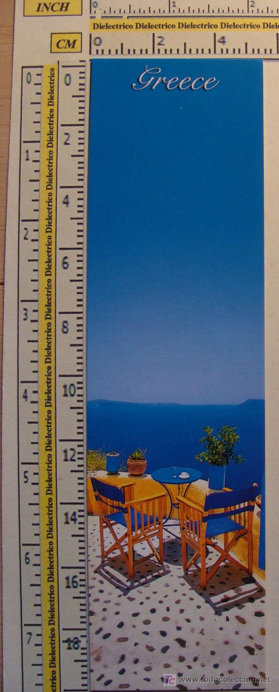Coleccionismo marcap&aacute;ginas: MARCAP&Aacute;GINAS DE GRECIA: TERRAZA AL MAR EGEO. PERFECTO. - Foto 1